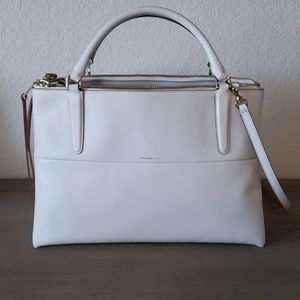 Coach Borough Bag in White Edgepaint